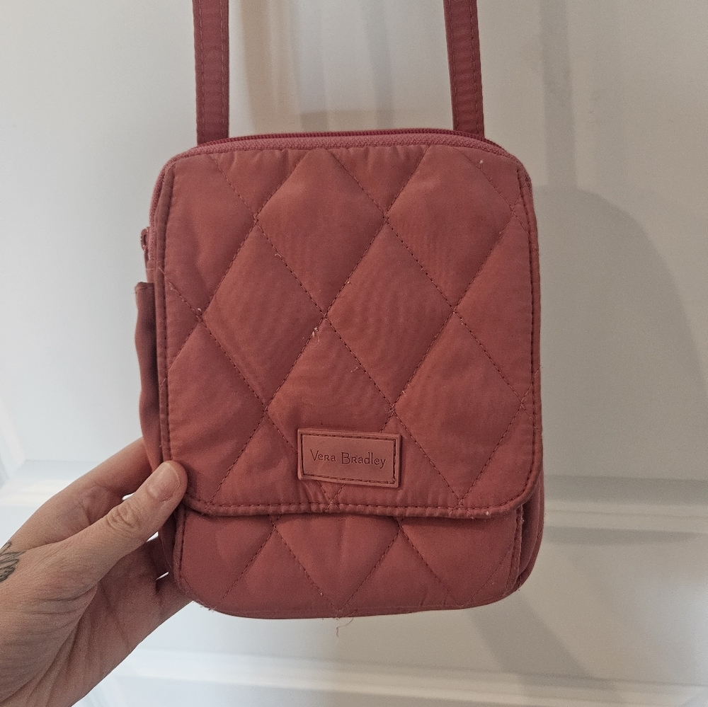 Vera Bradley Quilted Pink Crossbody Bag